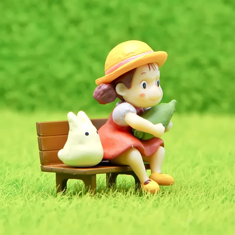 Настольные украшения в стиле аниме Тоторо Возьмите кукурузу статуэтка Миядзаки