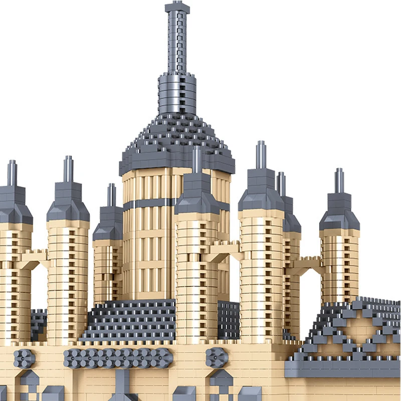 

World Architecture United Kingdom Cambridge University 3D Model Mini Building Blocks DIY Micro Brick Block Gift Toy No Box