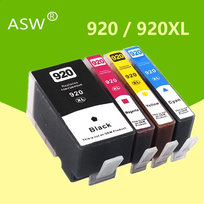 4PK 920 совместимый чернильный картридж для HP 920XL Officejet 6000 6500 6500A 7000 7500 7500A принтер с