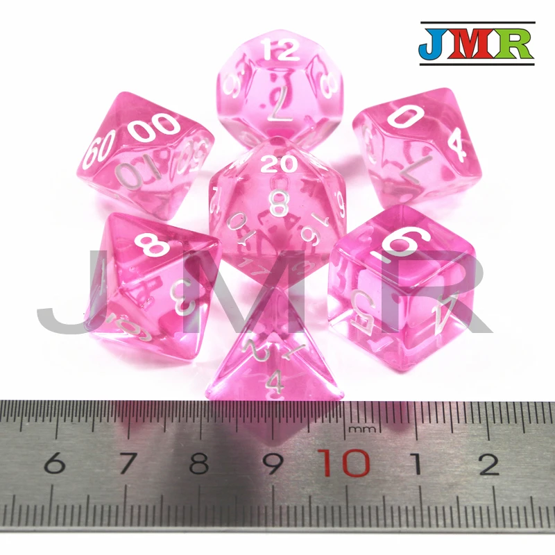 Игральные кости высокого качества 7 шт./компл. D4 D20 для игр таких как настольные