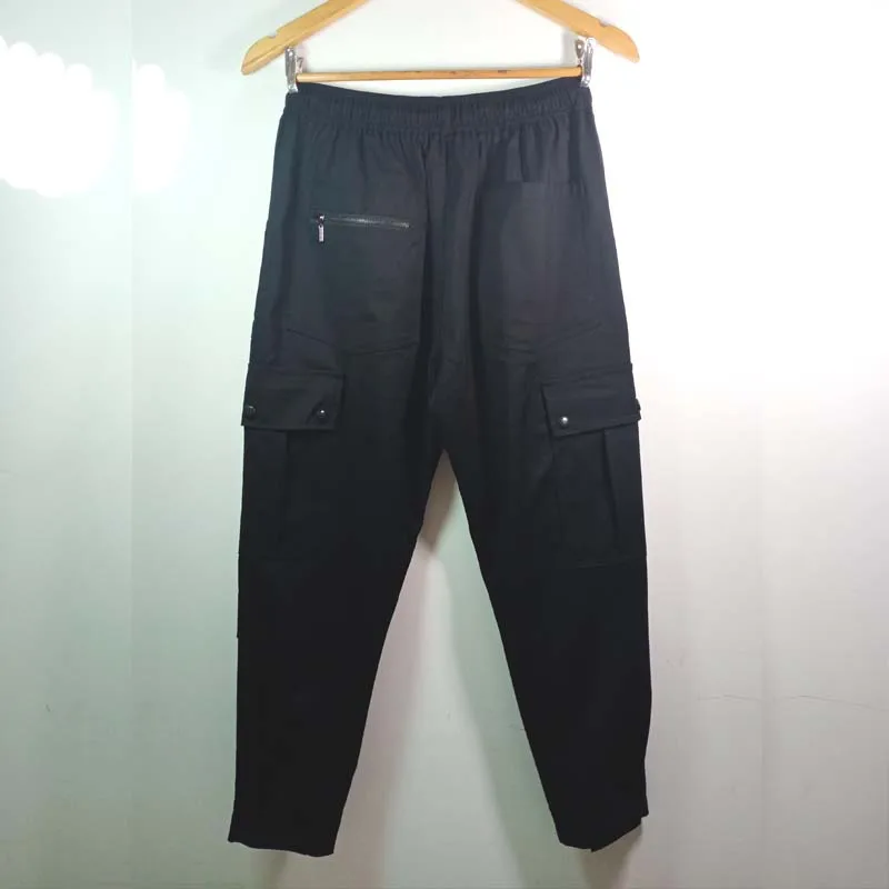 

Мужская повседневная рабочая одежда, длинные брюки большого размера, модные весенне-осенние зауженные брюки в стиле хип-хоп с несколькими к...