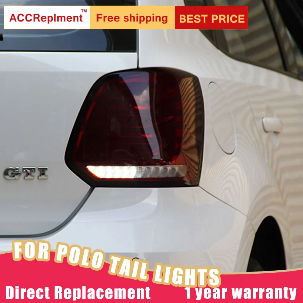 Новый светодиодный задний фонарь s в сборе для VW Polo 2011 2017 стоп сигнал ДХО