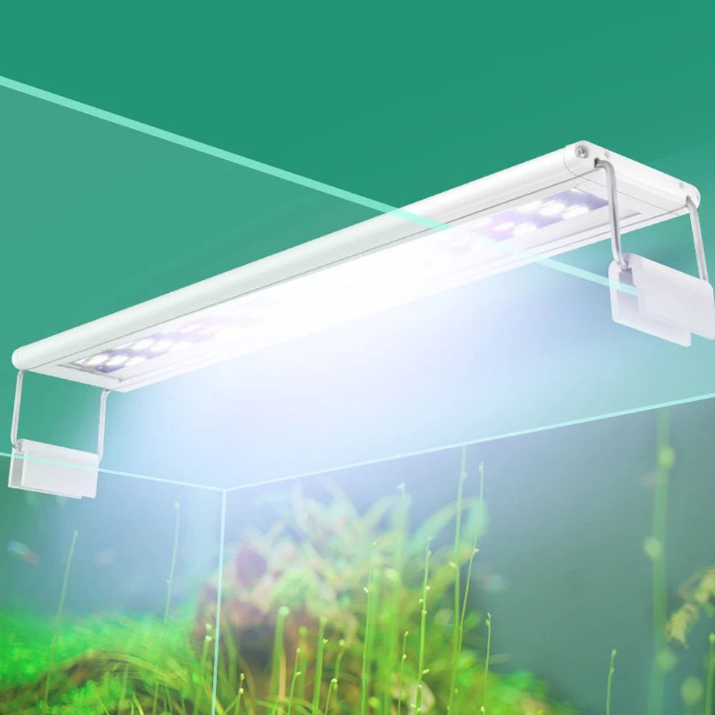 

3/4 Rows Aquarium Clear Fish Tank LED Light Holder Lamp Fixtures Support Stands Hang Box Aquatic Fish Tank Lighting Accessories