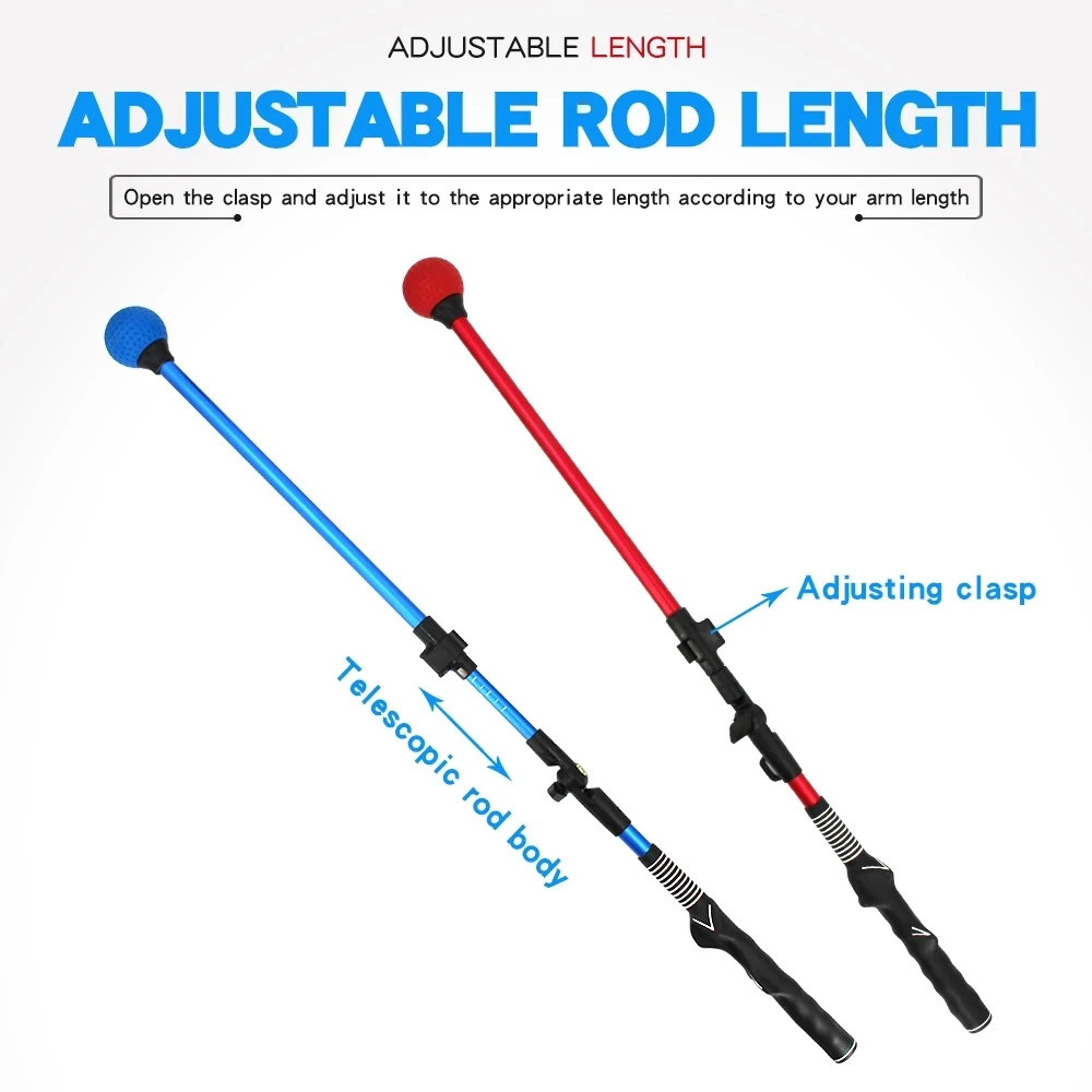 

Strength Exercises Folding Golf Swing Trainer Stick Posture Corrector Practice Swing Training Aids Upgrade With Rubber Rope