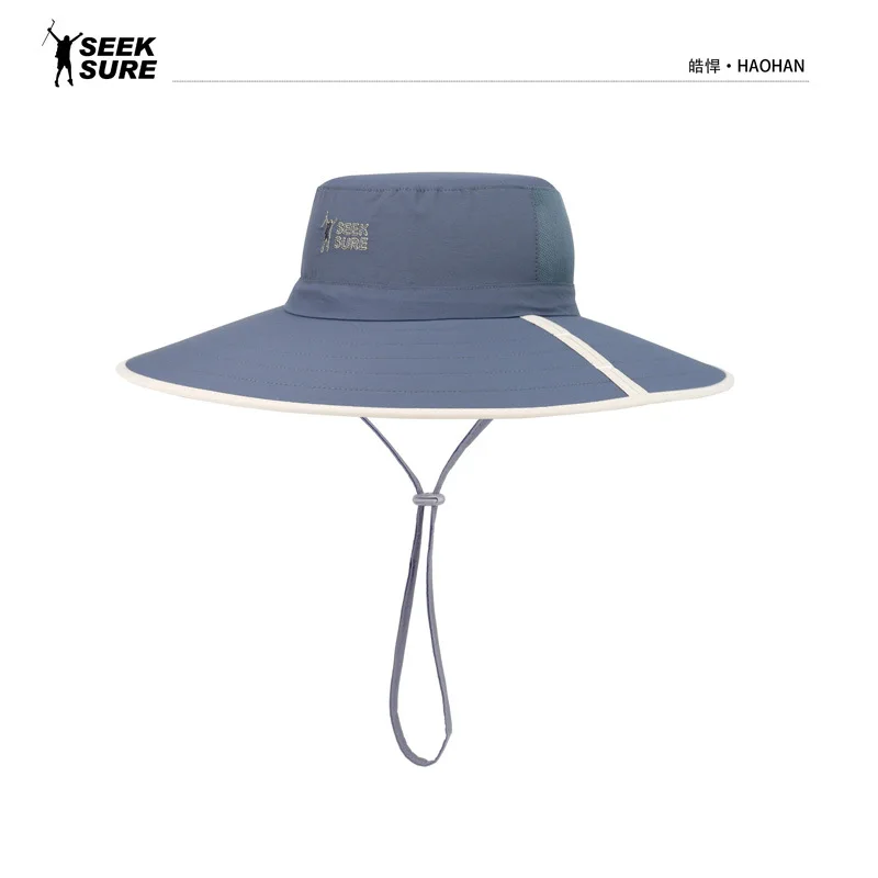 

Spring and summer new big eaves hat, big brim sunshade hat, folding portable fisherman hat, fishing and climbing basin hat
