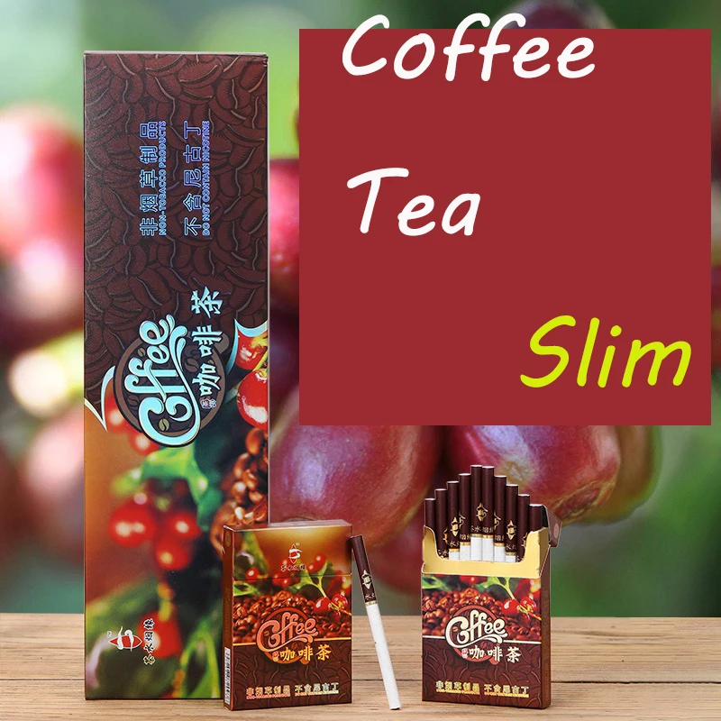 10 упаковок кофейный чай сигарета Кофейный аромат с китайским черным чаем