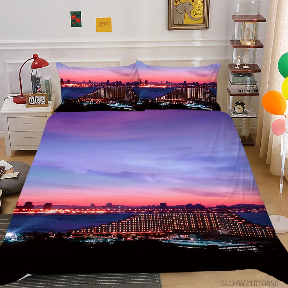 

King Size Bedding Set Queen Duvet Cover Set 2/3 Pcs Bedclothes Modern Home Bed Set Room Decoration