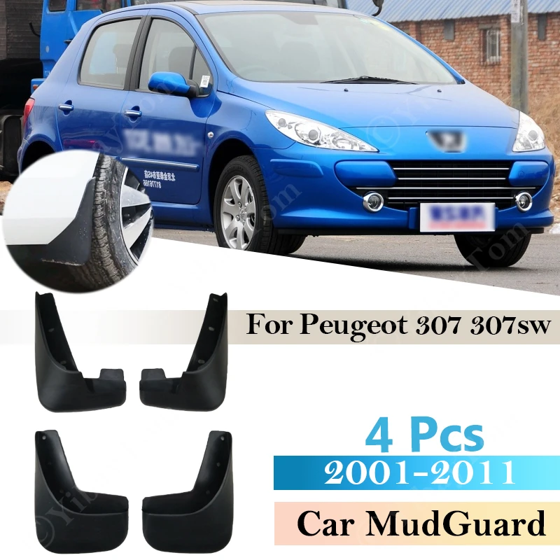 

Брызговики для Peugeot 307 307sw 2001 ~ 2011