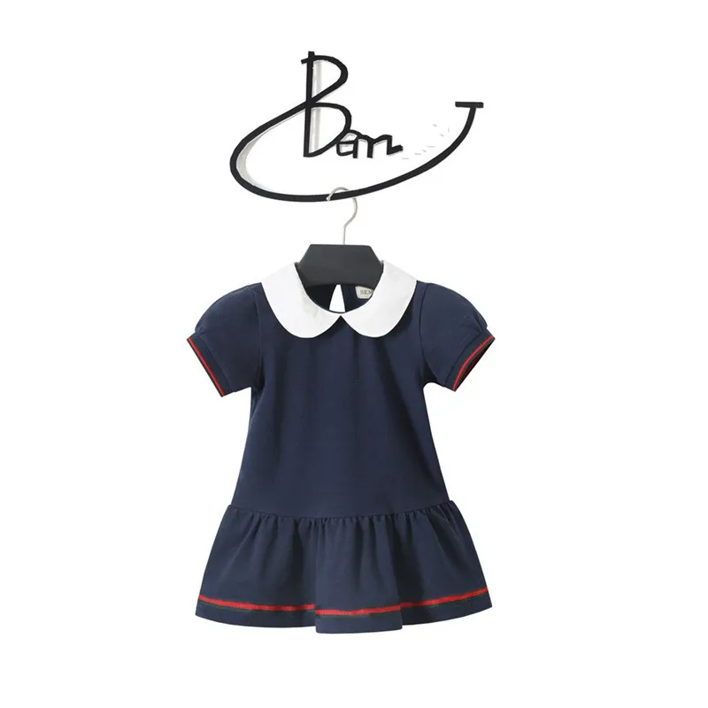 Baby Girl Dress Summer Cotton Pullover Toddler Kid Short Sleeve Clothes Sport Blouse Tennis Dresses 1-5 Years | Детская одежда и