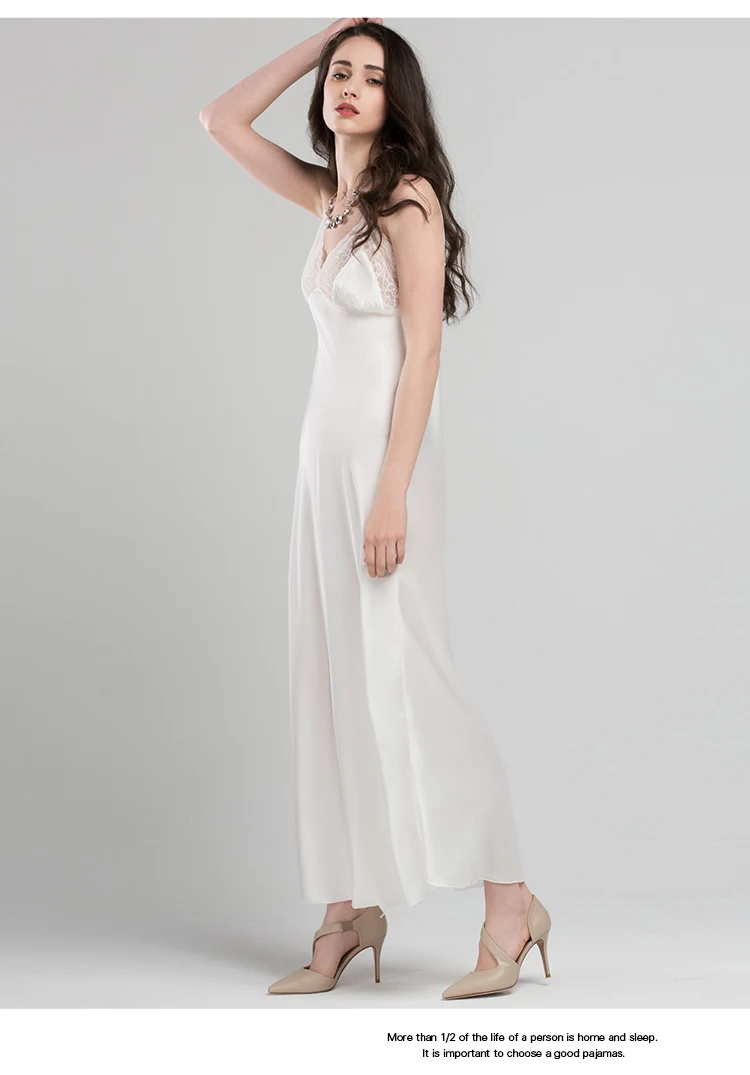 Кружевное сексуальное платье для сна на бретельках атласная шелковая одежда