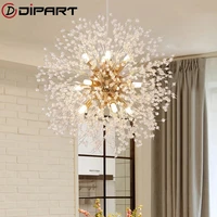 modern fashion dandelion chandeliers lighting for dining room bedroom exhibition hall living room led pendant hanging lamp
