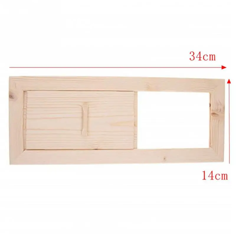 

Grille Ventilation Easy Install Practical Sauna Air Vent Sliding Shutter Window Home Smooth Accessories Summer Bath Cedarwood