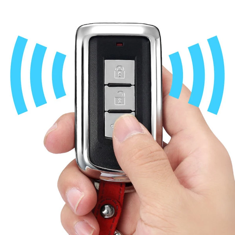 Натуральная кожа оцинкованный сплав чехол для ключа автомобиля Mitsubishi Outlander Lancer 10