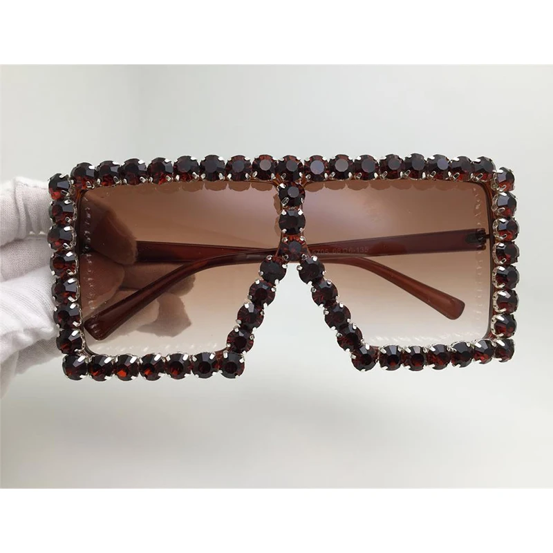 Большие Квадратные Солнцезащитные очки женские модные желтые синие Красные