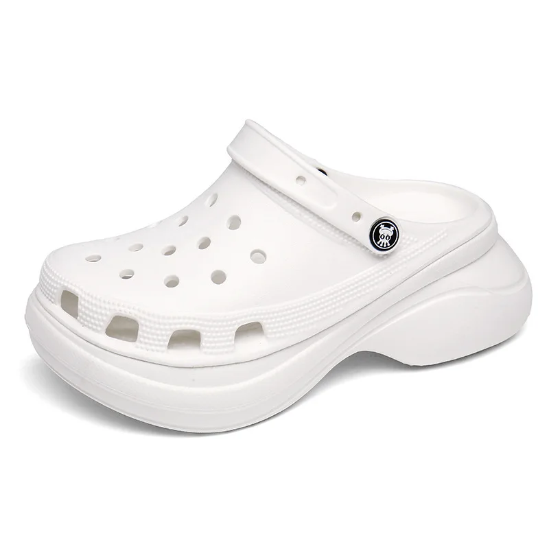 

Women Sandals Summer Hole Slippers Beach Anti-skid Thick Bottom Outside Increase Shoes for Women Sandalias Mujer 523