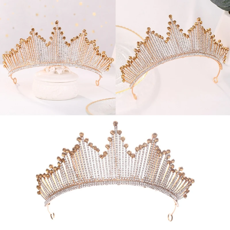 

Wedding Bridal Tiara Crown Crystal Rhinestone Baroque Queen Prom Party Headband