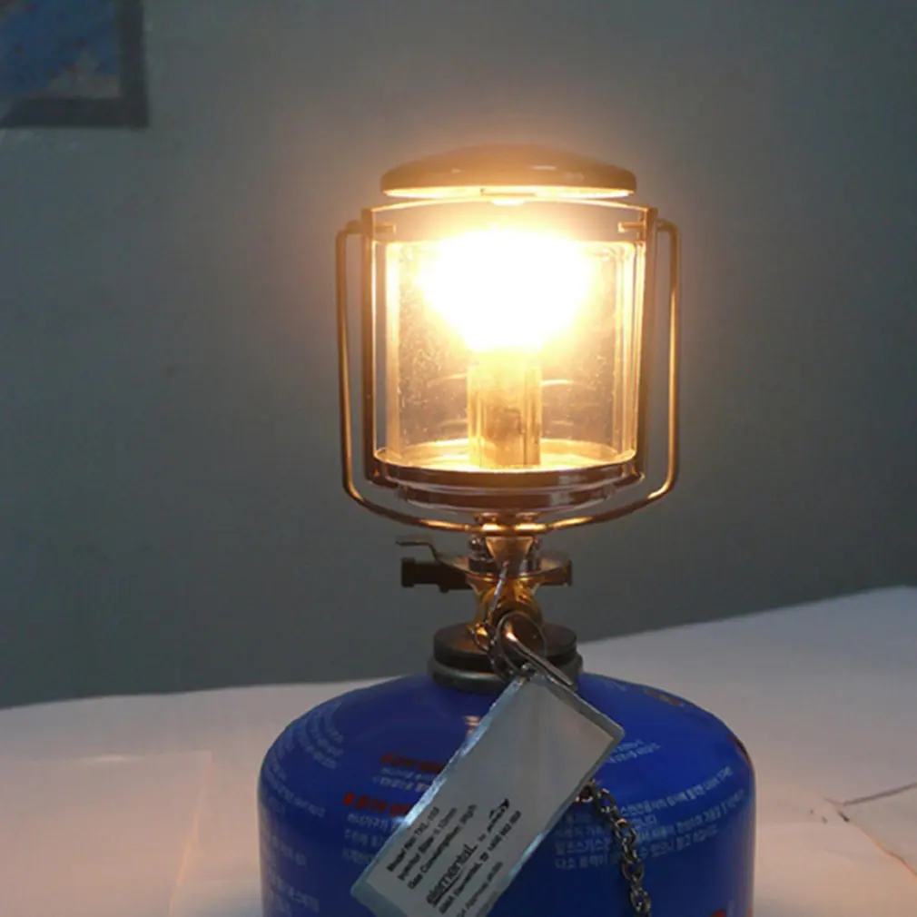 Портативный туристический газосветильник мини фонарь 60LUX уличная лампа для