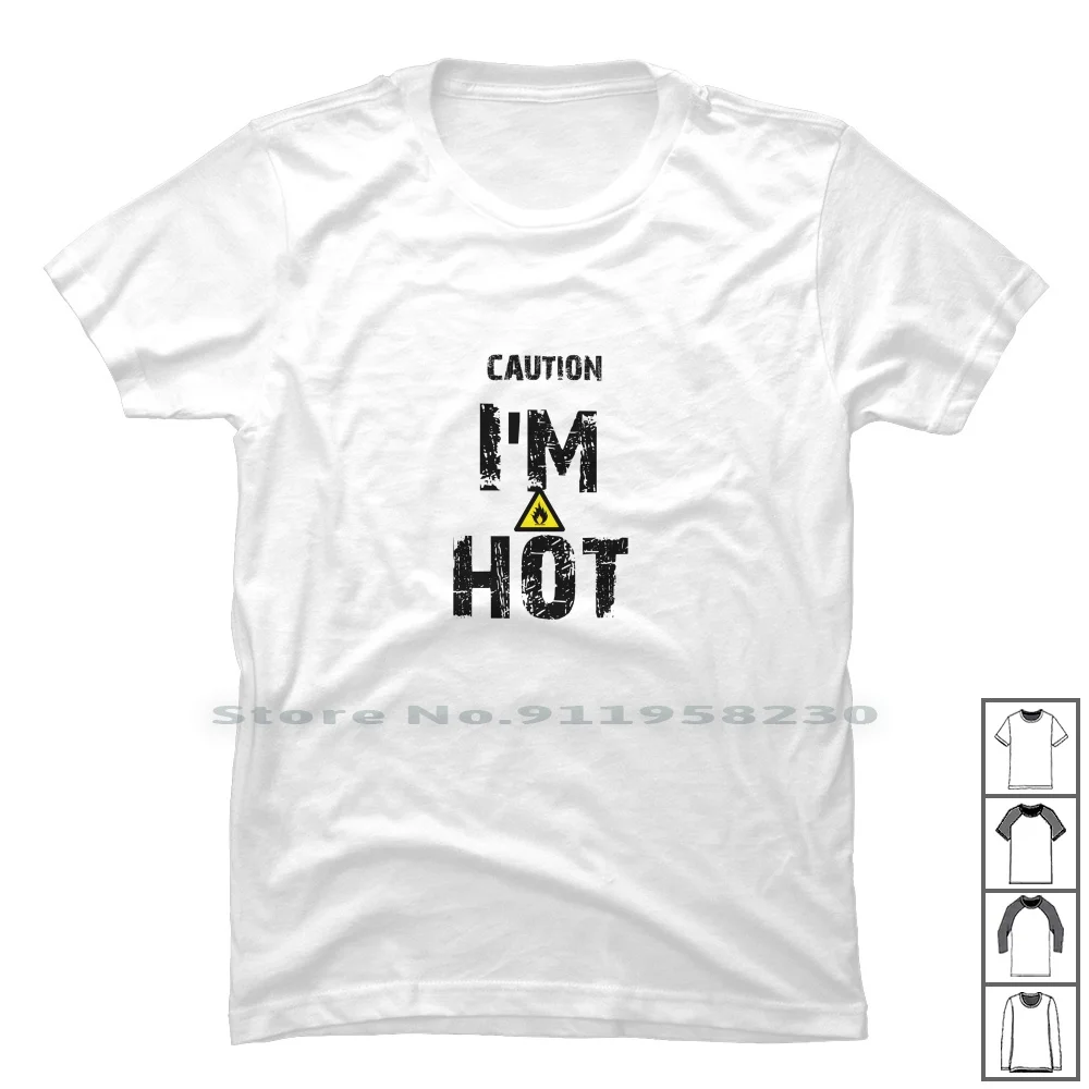 

Я Горячая Футболка 100% хлопок отношение Горячая Мода трендовая футболка