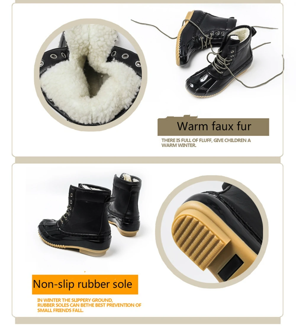 Женские резиновые утка сапоги Водонепроницаемый на нескользящей подошве зимние