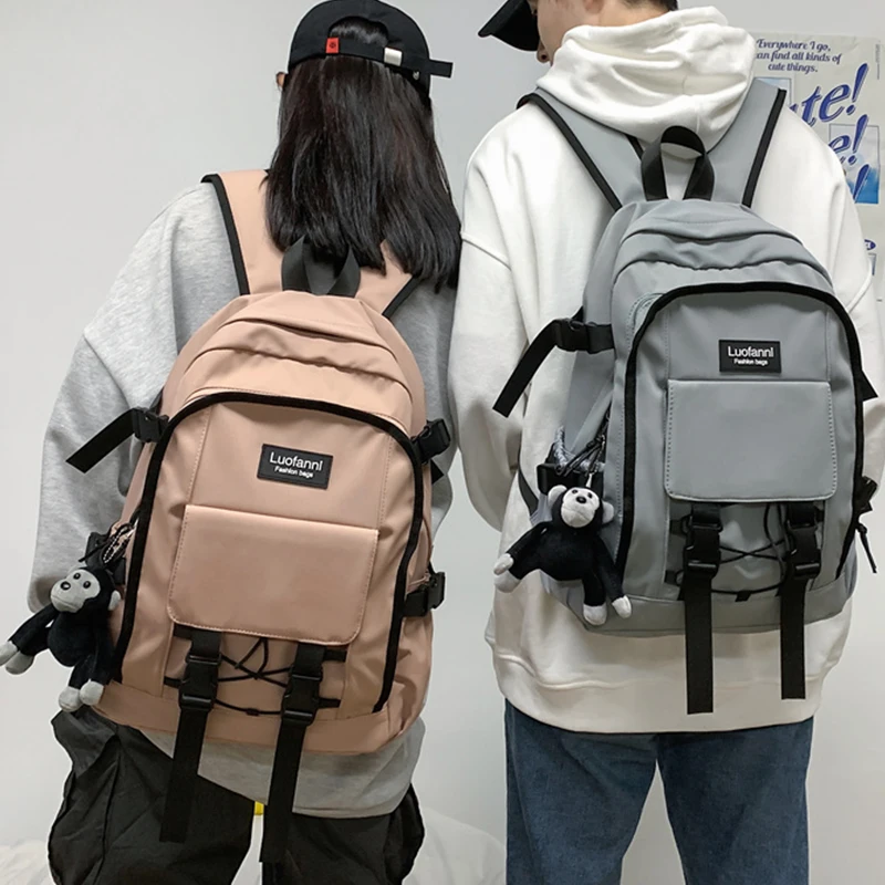 

Large capacity Unisex Students Backpack Korean Japanese Little freshness schoolbag Teenagers Waterproof Book Bag Travel bag New