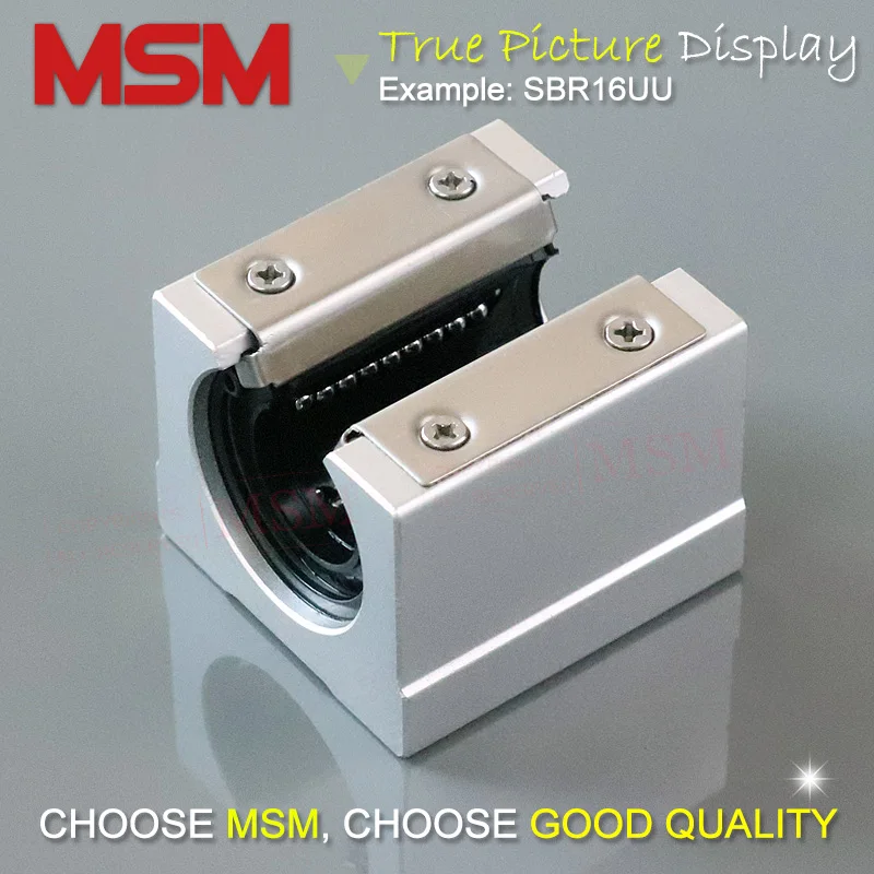 2 шт. MSM линейные подшипники SBR16UU SBR20UU SBR25UU SBR30UU/SME16UU SME20UU SME25UU SME30UU скользящий блок SBS