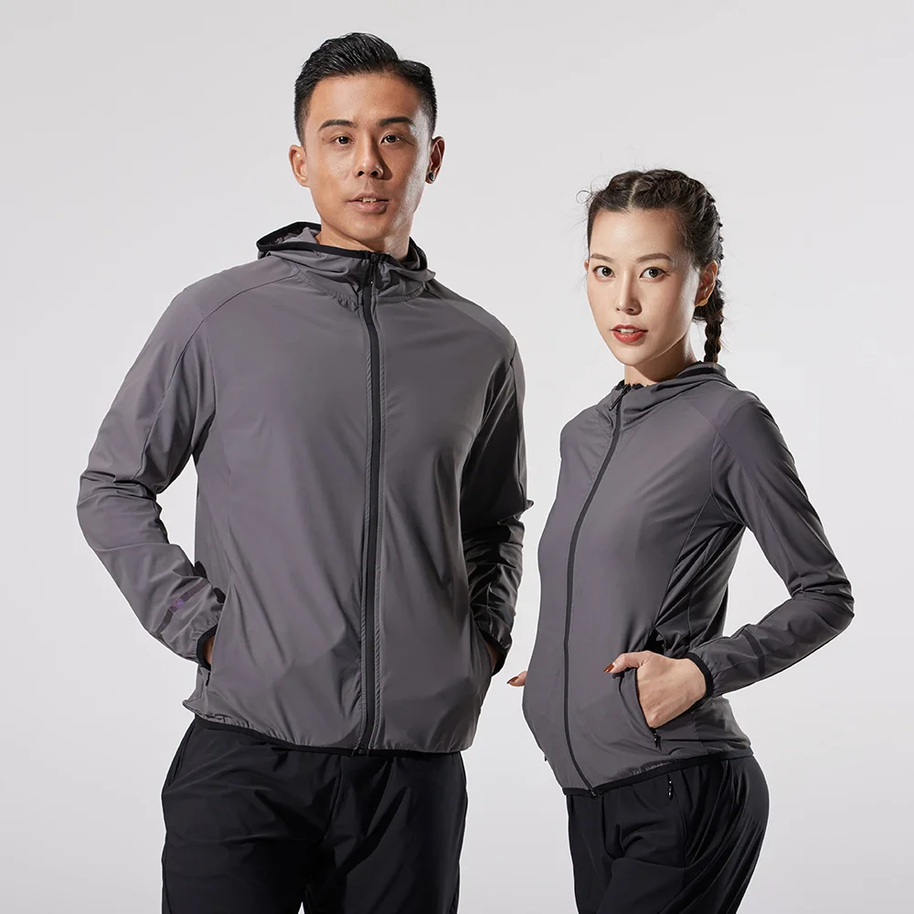 Новая быстросохнущая дышащая спортивная куртка с капюшоном мужская одежда для