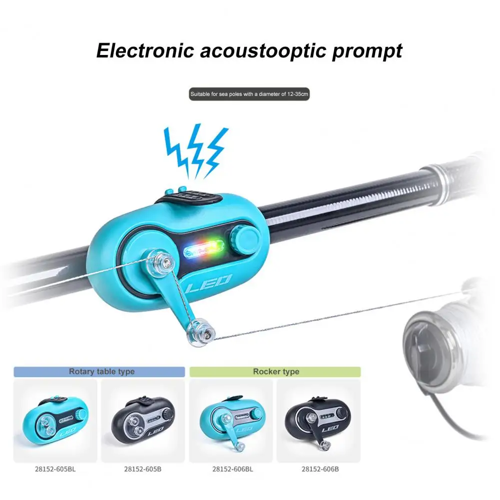 

Plastic Fishing Alarm High Strength Electronic Tricolor LED Fishing Bite Alarm for Night Fishing