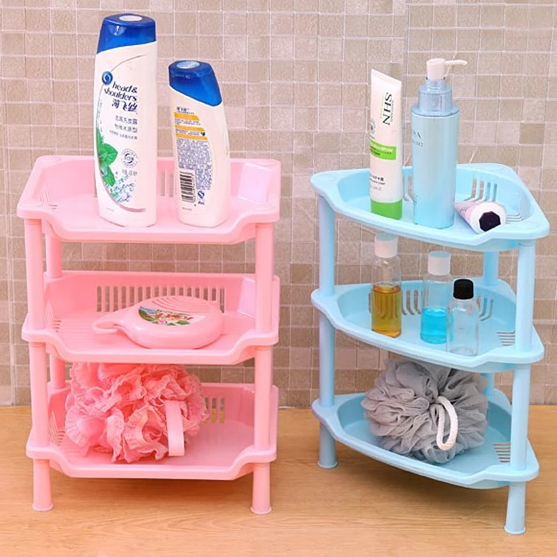 Bathroom Shelf Organizer Corner Shelf Caddy Bathroom Plastic Corner Shelf Shower Storage Shampoo Holder Kitchen Storage Rack