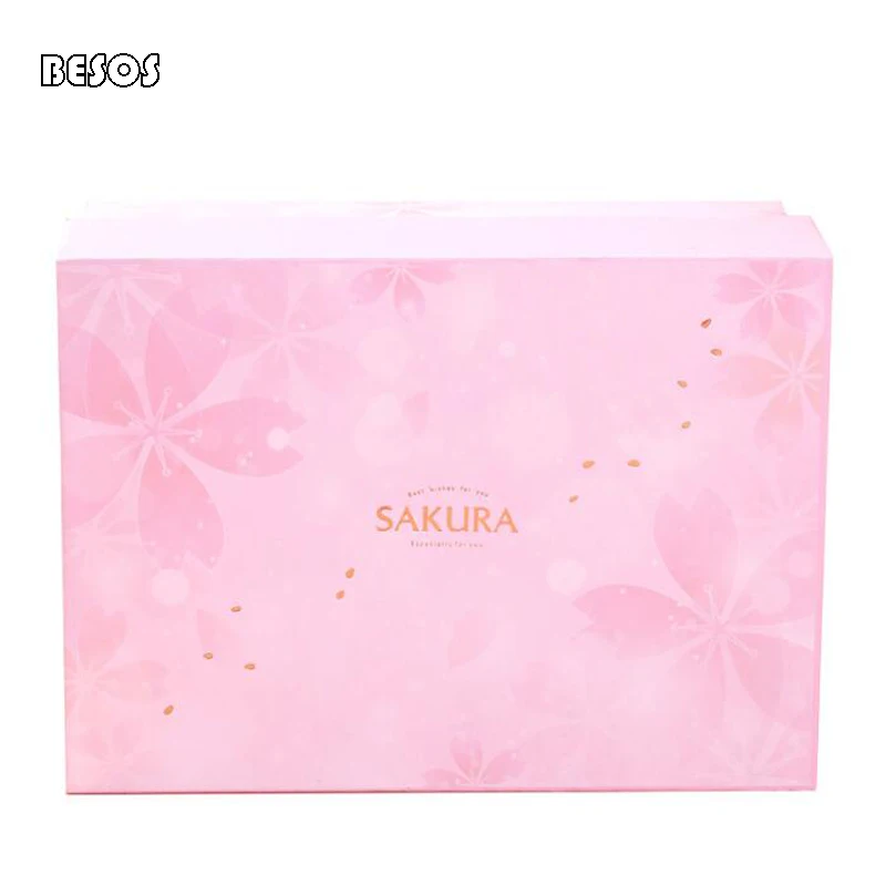Fashion Dreamy Pink Sakura Holiday Party Underwear Perfume Scarf Lipstick Rectangular Cardboard Paper Gift Box Bag B231D | Дом и сад