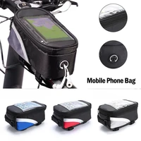 cycling bag bicycle bike head tube handlebar cell mobile phone bag case holder screen phone mount bags case with touch screen 1