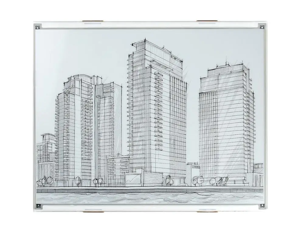 Waveshare 12 48 дюймовый E Ink дисплей 1304 × 984 разрешение черный/белый двухцветный SPI