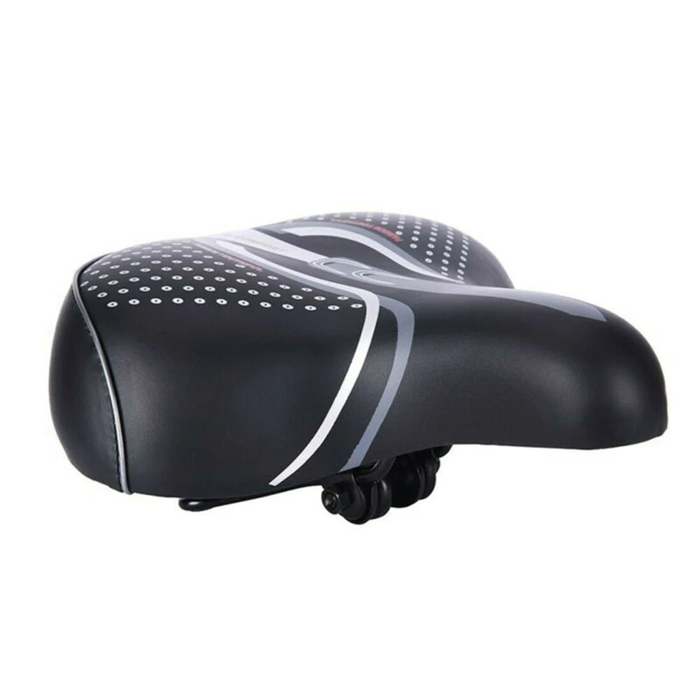 

30*27cm PU&Sponge Comfortable Extra Wide Big Bum Bike Bicycle Soft Pad Saddle Seat Cushion Sporty Auto Parts