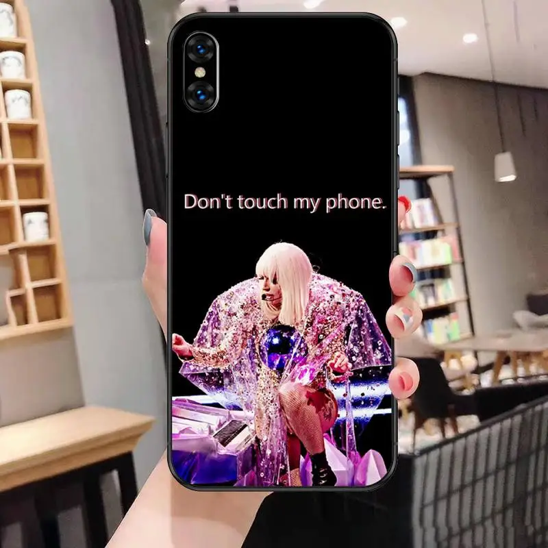 

chromatica Lady Gaga Phone Case For Black-Iphone 5 5s se 6 6s 7 8 11 12 X Xs Xr Pro Plus Max Mini Cover