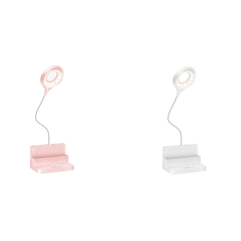 

Светодиодная настольная лампа «гусиная шея» с плавным затемнением и 3 режимами работы