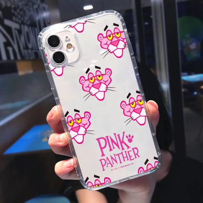 

Pink Panther high quality Phone Case Transparent soft For iphone 5 5s 5c se 6 6s 7 8 11 12 plus mini x xs xr pro max