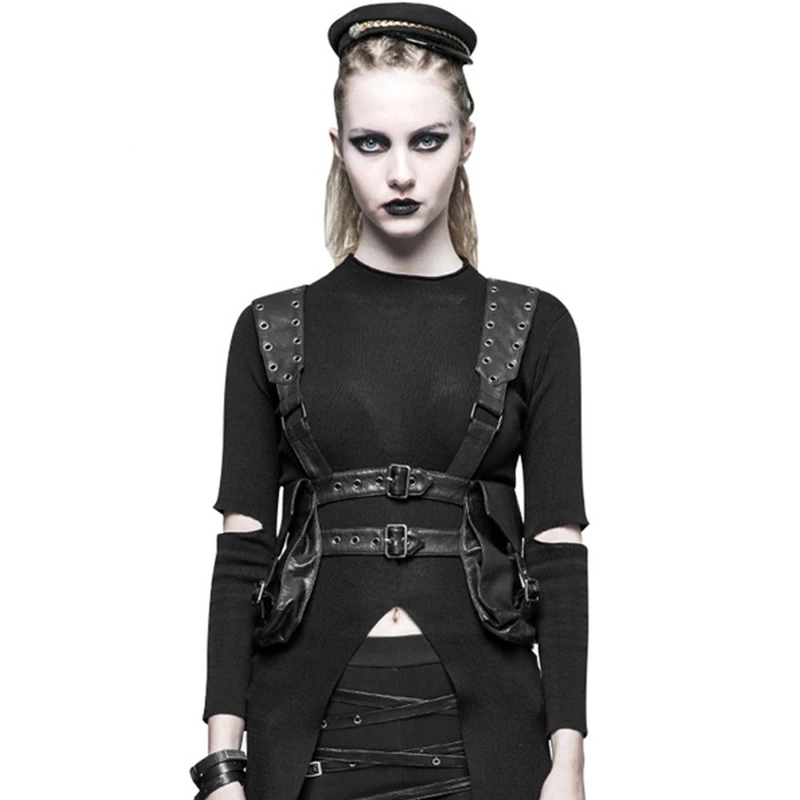 

DAEYOTEN New Style Waist Bag Steampunk Belt Bag Punk Style Fanny Packs for Women Fashionable Halloween Accessories Gift ZM1225