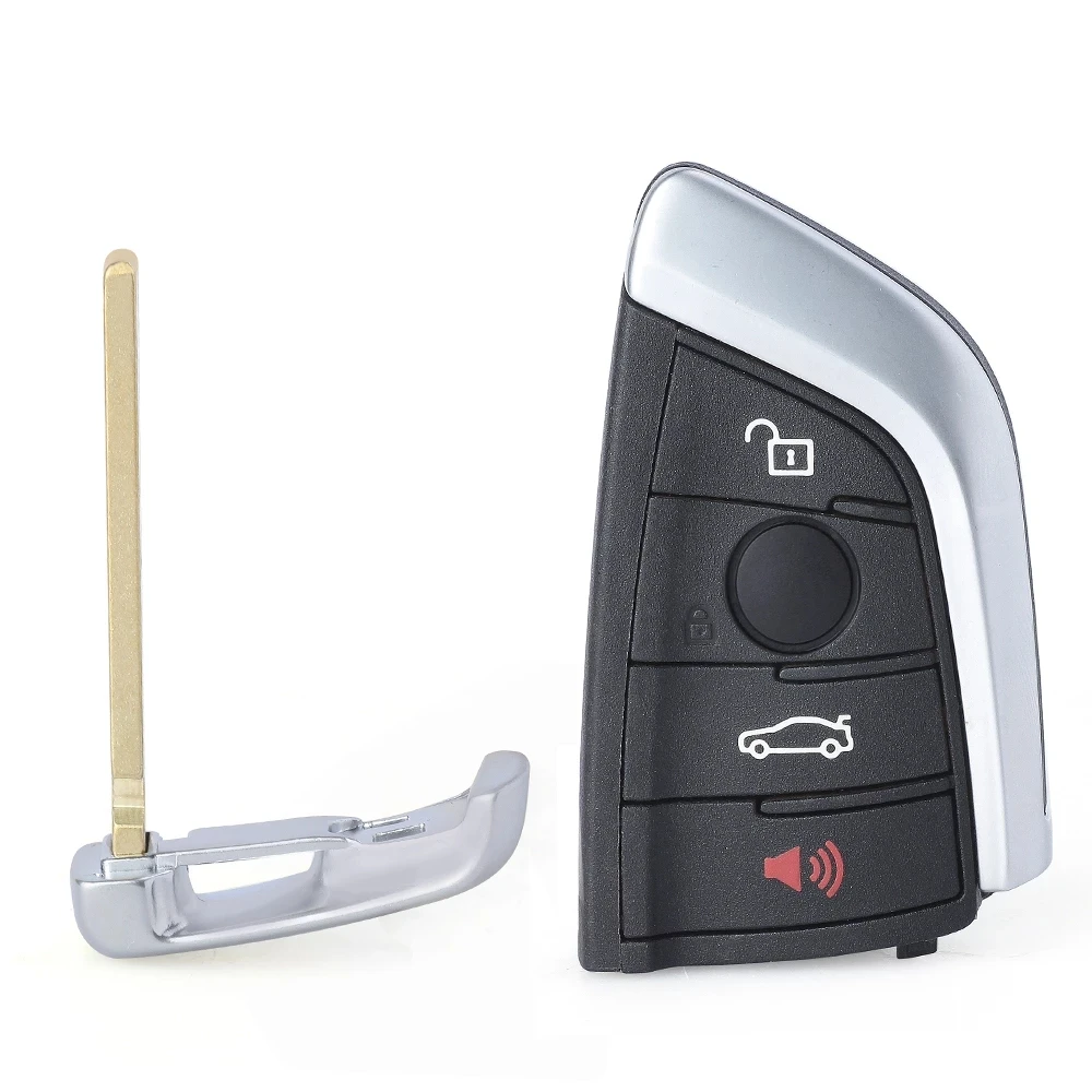 KEYECU OEM подлинный умный ключ FEM близость черный/серебристый пульт дистанционного