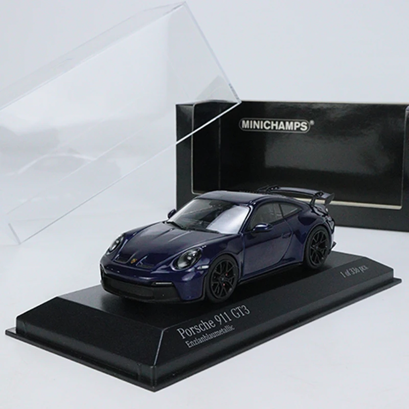 

MINICHAMPS 1:43 PORSCHE 911 (992) GT3 модель автомобиля из сплава литой коллекции автомобилей-синий металлик