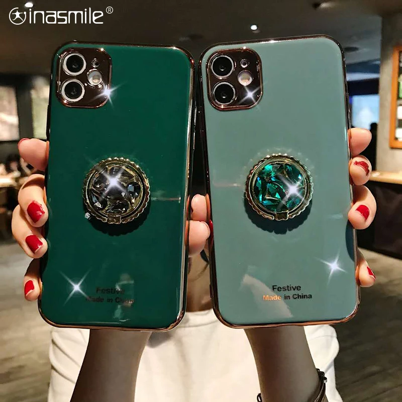 Симпатичный кронштейн чехол для телефона iphone 11 pro max X Xs XR 7 8 6 6s plus Coque fundas |