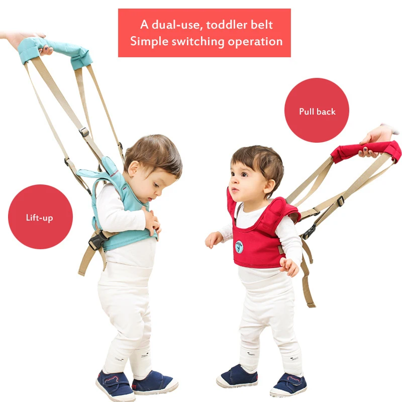 

Baby Walker Toddler Harness Assistant Backpack Children Kids Walking Learning Belt Stand Up Leashes Strap