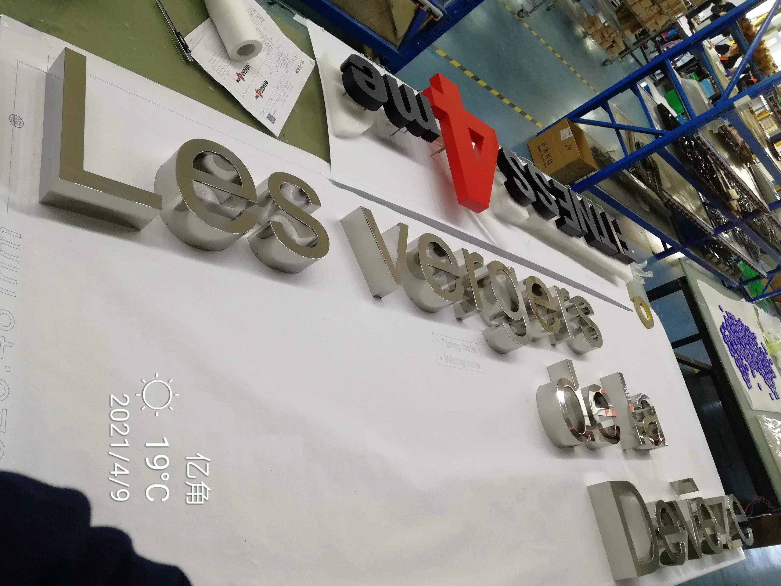 Customized 3D Metal Channel Letter Sign for Office Advertising and Decoration | Дом и сад