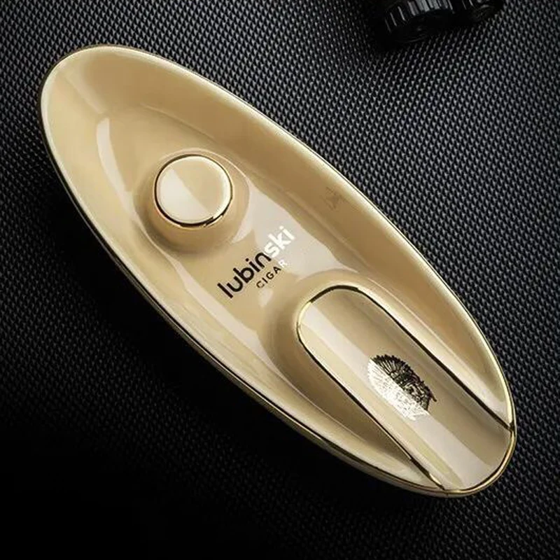 

COHIBA Elegant Single Slot Fine Porcelain Cigar Cigarette Tobacco Ashtray Holder For Home Pocket Portable With Gift Box