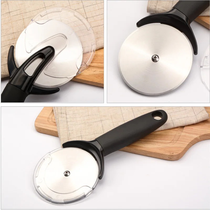 Нож для пиццы Wind Flower нержавеющая сталь с защитным рукавом Круглый выпечки хлеба