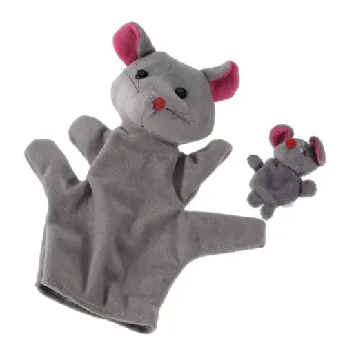 

Grey Mouse Hand Puppet Finger Puppets