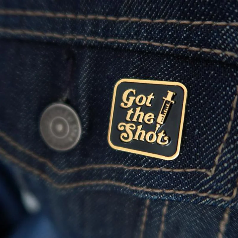 Эмалированные булавки Get The Shot самодовольная брошь модный металлический значок