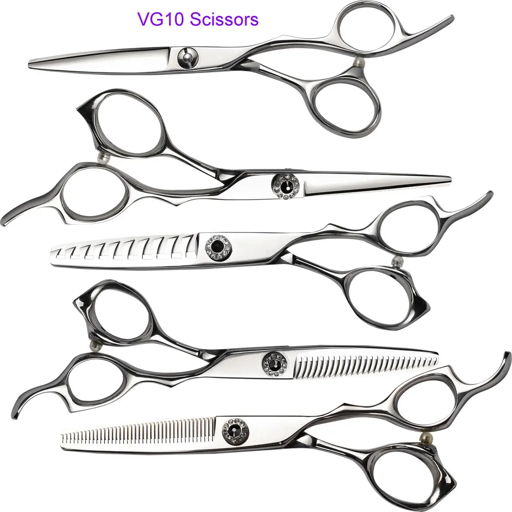 Japanese VG10 Cobalt Alloy scissors professional hairdressing hair cutting thinning scissors 5.5