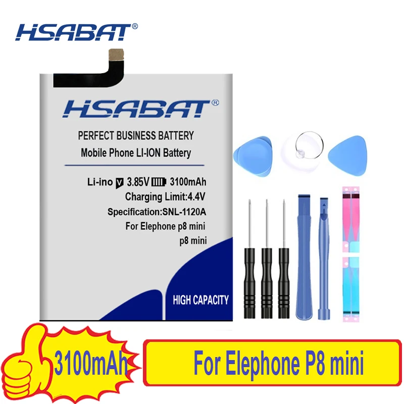 Высококачественный аккумулятор HSABAT для Elephone S7 / R9 S3 A5 P8 Max P8000 mini P9000 Lite MINI A4 M2