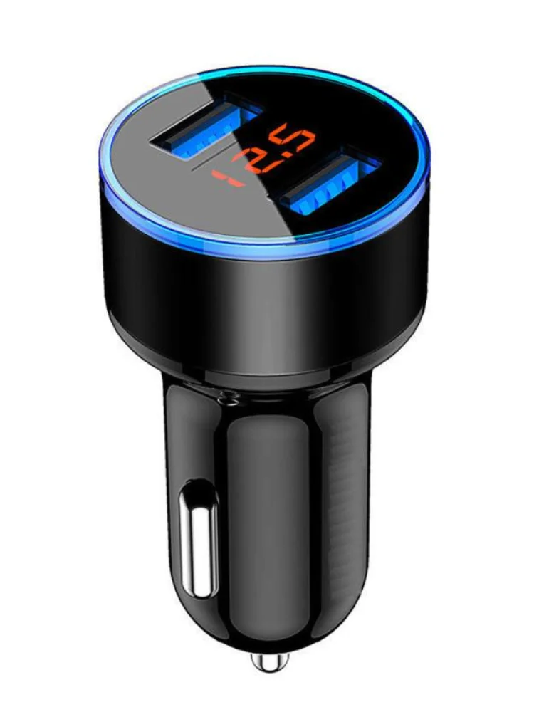 Универсальное автомобильное зарядное устройство с двумя USB-портами 12-24 В 3 1 А 5 для