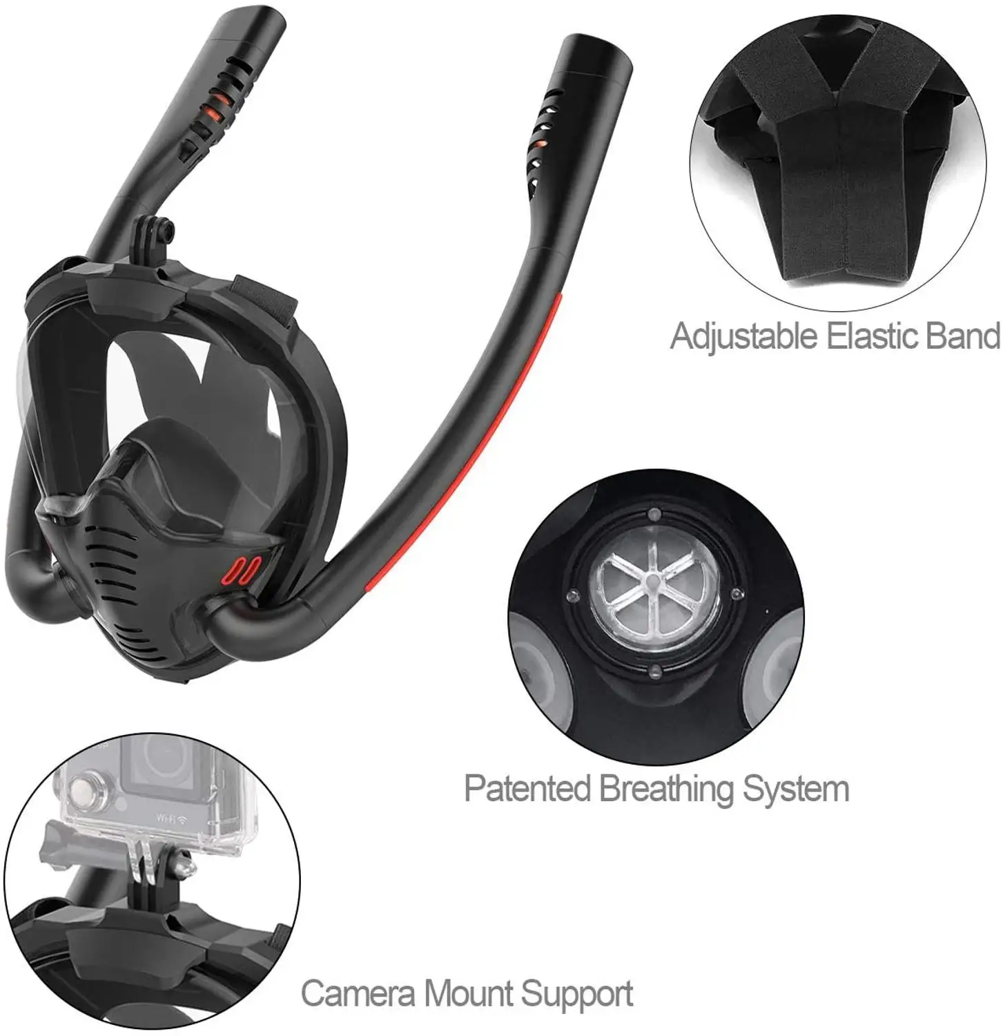 Маска для ныряния на все лицо мужская маска подводного плавания охоты | Спорт и