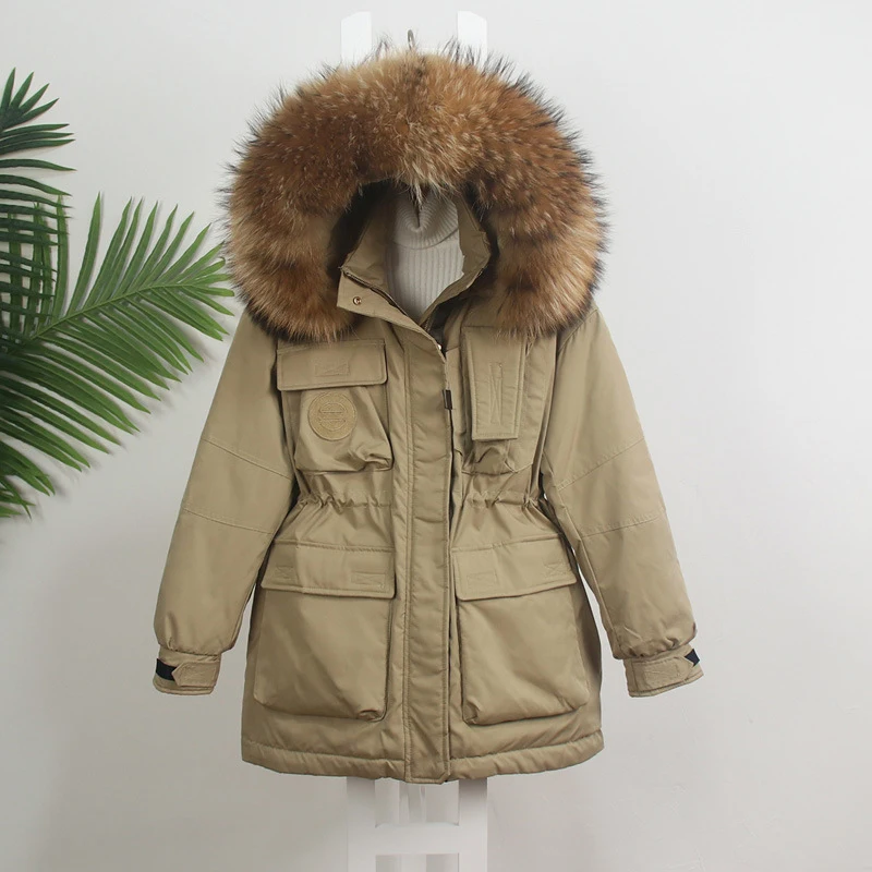 

Korean Chic Winter Khaki Down padded Jacket Women Bread Clothes Thickened Warm Parka Cotton Outwear Coat Female Tide 2021